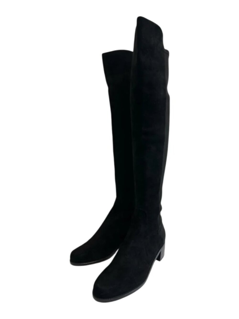 NWOT Stuart Weitzman Reserve Suede Over-the-Knee Boots Black Size 7.5